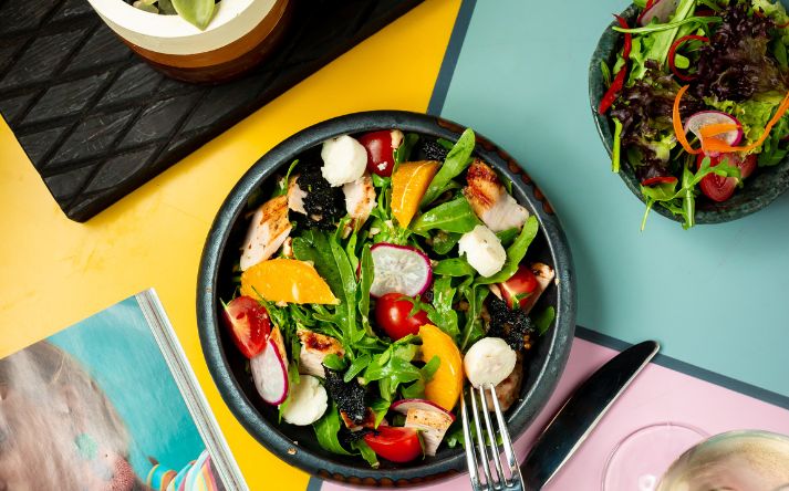 En farverig frokost fuld af vitaminer - til din vinterfrokost.